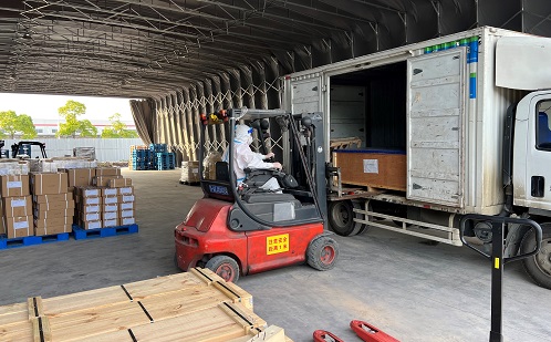 園區防疫貨運中轉站服務再升級，為高端制造與國際貿易注入新動能